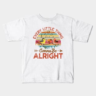 Every Little Thing Is Gonna Be Alright Birds Singing Vintage Kids T-Shirt